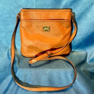 Lauren by Ralph Lauren Tan Calfskin Crossbody Bag